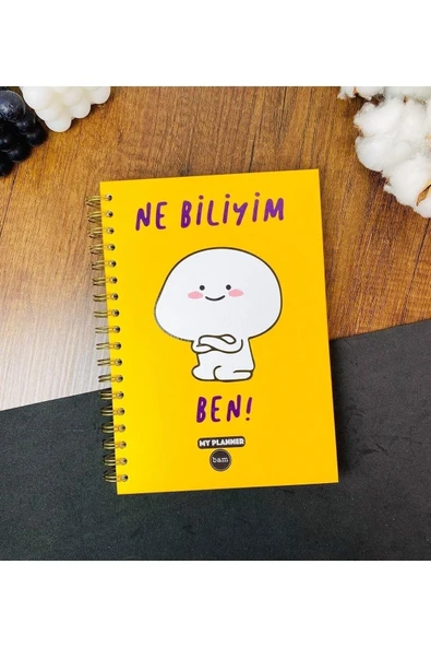 Ne Biliyim Ben Tasarımlı Konuşan Ajanda ürün görseli 1