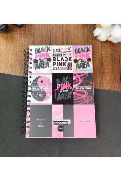 Black Pink Tasarımlı Konuşan Ajanda ürün görseli 1