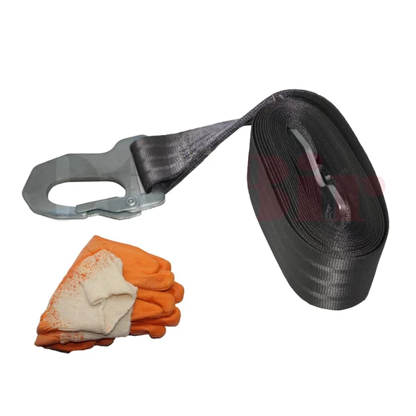 Çeki Halatı (Çekme Halatı) 3 Ton / 5 Metre ELDİVEN HEDİYELİ !! - Resim 4
