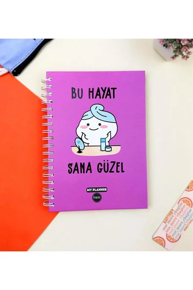 Bu Hayat Sana Güzel Tasarımlı Konuşan Ajanda ürün görseli 1