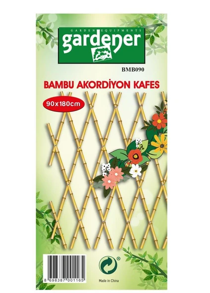 Gardener BMB090 Akordiyon Bambu Çit 90x180cm ürün görseli 1