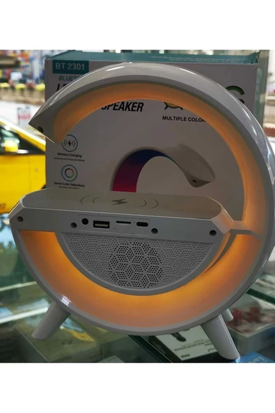 Led wireless charging speaker bt2301 - Resim 3
