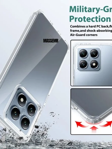 Xiaomi Mi 14T Pro Şeffaf Silikon Kılıf  Yumuşak ve Esnek Tasarım ürün görseli 1
