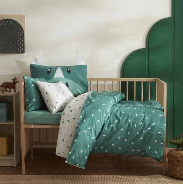 Karaca Home Marty Yeşil Bebek Nevresim Takımı ürün görseli 1