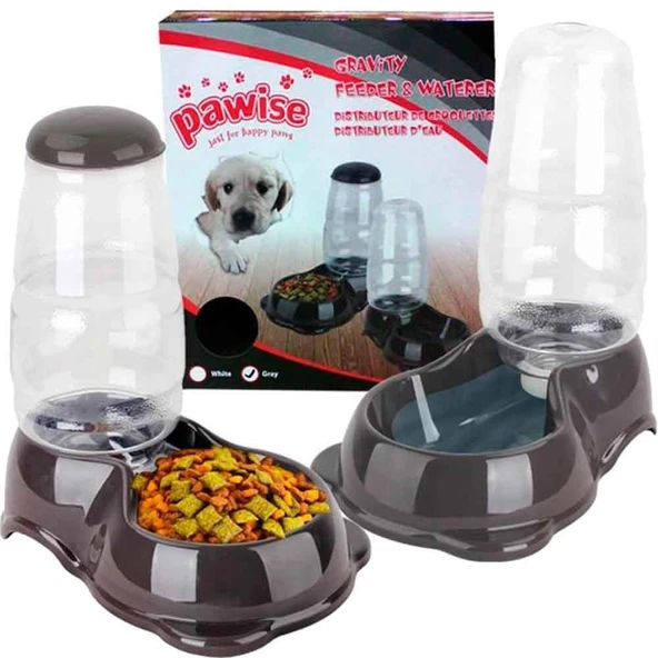 Pawise Gravity Otomatik Mama ve Su Kabı 2,65 Lt ürün görseli 1