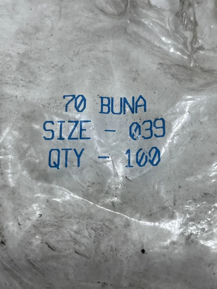 70 Buna O Ring Conta Size 039 (90 Adet) - Resim 5