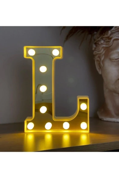 3d Işıklı Led Harf Dekoratif Aydınlatma Büyük ürün görseli 1