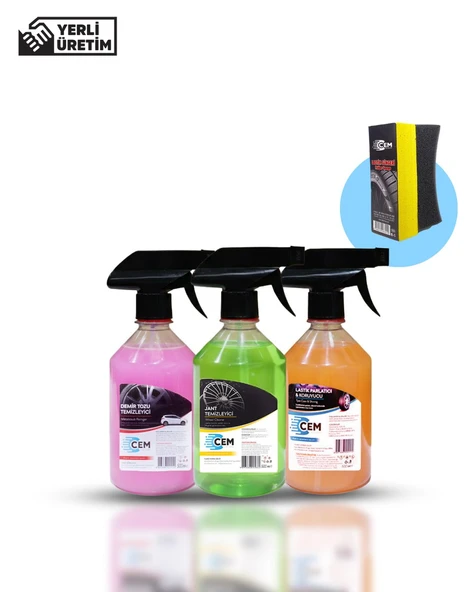 CEM CAR CARE Jant&Lastik Bakım Seti Premium İçerik ürün görseli 1