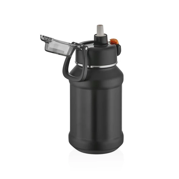 Shotay Çelik Termos Matara 720Ml Siyah - Resim 2