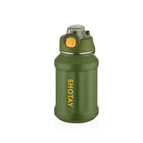 Shotay Çelik Termos Matara 720Ml Koyu Yeşil ürün görseli 1