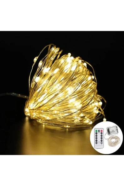 Pil İle Çalışan Peri Led Işık Kumandalı Animasyonlu Pil Led 10 Metre Çok Amaçlı Aydınlatma ürün görseli 1