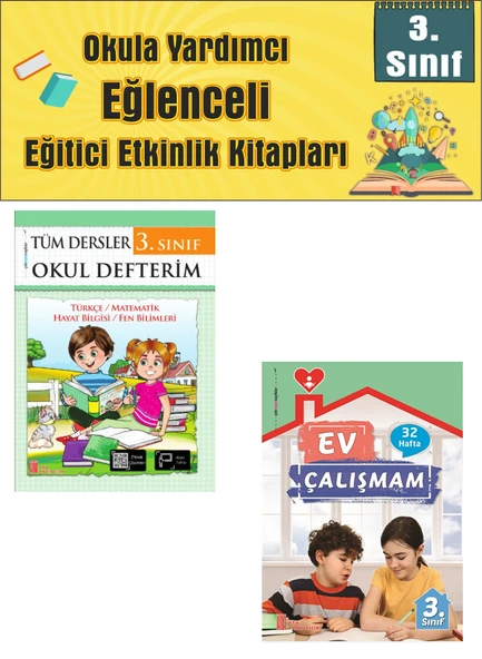 Ata 3.Sınıf Okula Yardımcı Tüm Dersler Okul Defterim- Ev Çalışmam ürün görseli 1