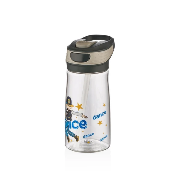 Shotay Child's Hand Çocuk Su Matarası Tritan 540Ml Siyah ürün görseli 1