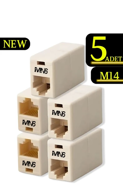 MN6 M14 kablo birleştirici/5 Adet-Cat5/5e-Cat6-uyumlu/lan kablosu Birleştirici Ara Aparatı ürün görseli 1