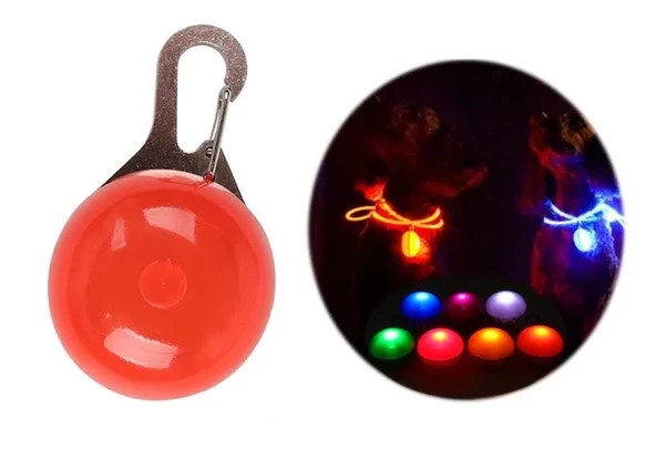 Led el feneri Pet kolye karanlıkta parlayan parlak evcil hayvan kedi köpek tasması 3 Fonksiyonlu ürün görseli 1