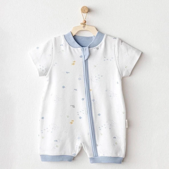 Andywawa Ac25605 Ocean İs My Happy Place Bebek Tulum White ürün görseli 1