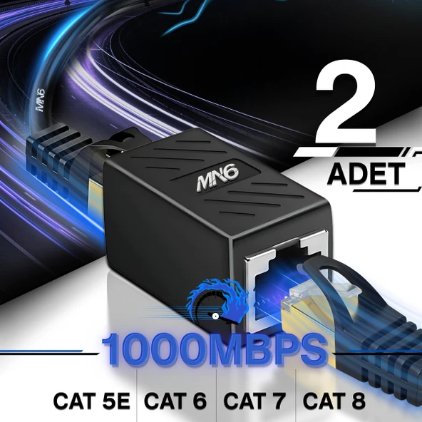MN6 M13x Kablo Birleştirici/2 adet-cat5-cat6-cat7-cat8-uyumlu/lan Kablosu Birleştirici Ara Aparatı ürün görseli 1