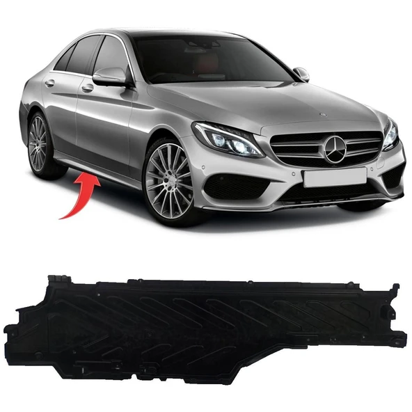 Mercedes C Seri W205 Alt Taban Muhafaza Sağ 14-18 A2056842000 ürün görseli 1