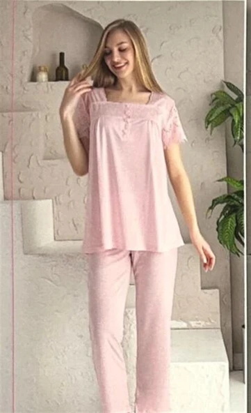 Limissi Kadın Kısa Kollu Pijama Takım 23403 ürün görseli 1