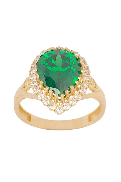 Cigold Taşlı Yüzük 14 Ayar Altın 3.19 Gr OA-K21301029066 ürün görseli 1