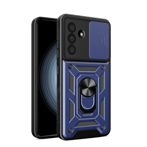 Samsung Galaxy A36 Kılıf Magnetik Standlı Kamera Korumalı Sürgülü Vega Kapak ürün görseli 1