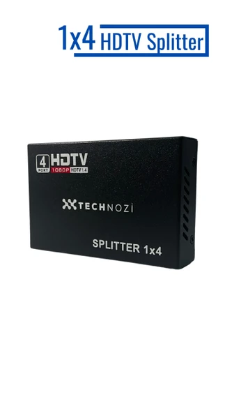 Technozi 4 Port Hdmi Çoklayıcı Splitter Switch Çoğaltıcı Çoklu Ekran ürün görseli 1