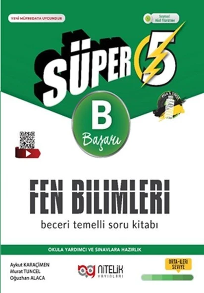 5. Sınıf Fen Bilimleri Süper A Beceri Temelli Soru Kitabı Nitelik Yayınları ürün görseli 1