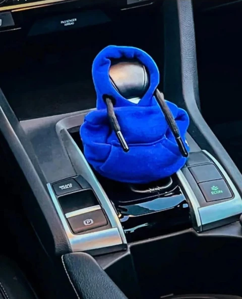 Vites Kılıfı Uyumlu Kapşonlu Sweatshirt Vitese Geçmeli Vites Topuzu Kılıfı ürün görseli 1