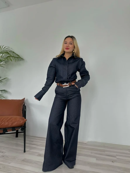 Kadın Denim Pantolon Mavi ürün görseli 1