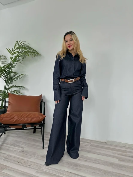 Kadın Denim Pantolon Mavi - Resim 2