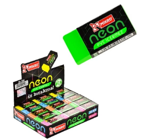 Mikro Silgi Soft Neon 2B-30 - 10 adet ürün görseli 1