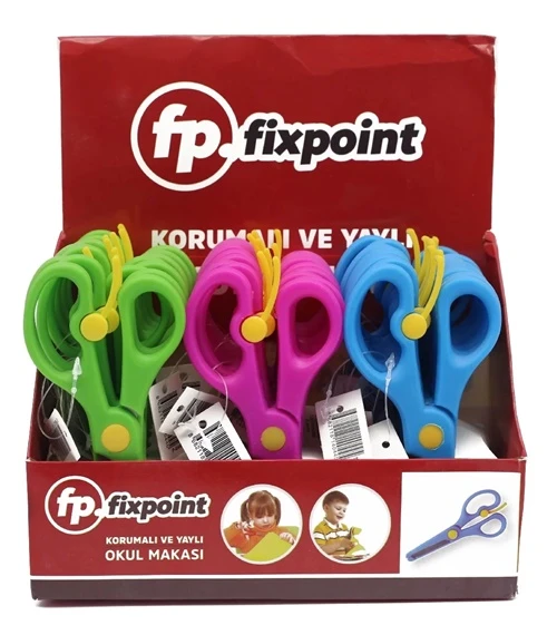 Fixpoint Okul Makası Korumalı Yaylı - 5 adet ürün görseli 1