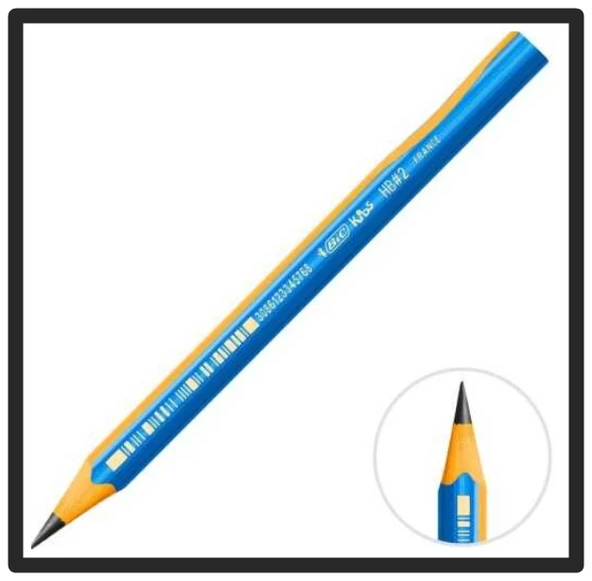 Bic Kids Jumbo Kurşun Kalem Üçgen Mavi Alıştırma Kalemi - 6 adet ürün görseli 1