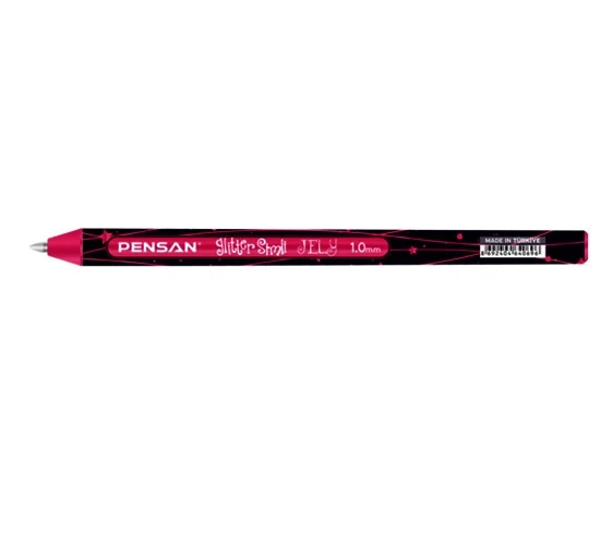 Pensan Glitter Simli Jel Kalem Kırmızı - 3 adet ürün görseli 1