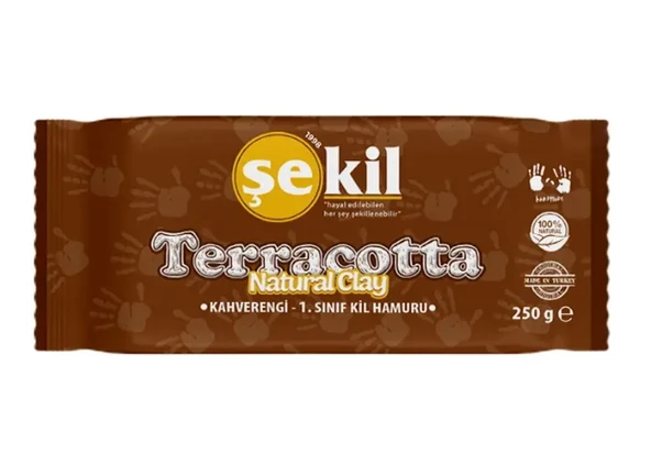Şekil Seramik Kil Hamuru 250 Gr Kahverengi - 2 adet ürün görseli 1