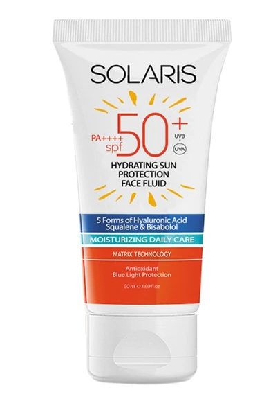 SOLARIS Tüm Cilt Tipleri Için Nemlendirici Etkili Ve Kolay Emilen Güneş Kremi Spf 50 (50 ML) ürün görseli 1