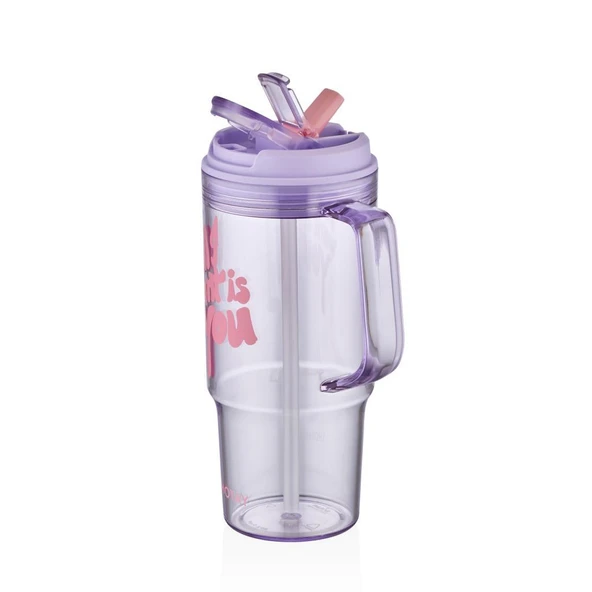 Shotay Mug Bardak 950Ml Mor - Resim 2