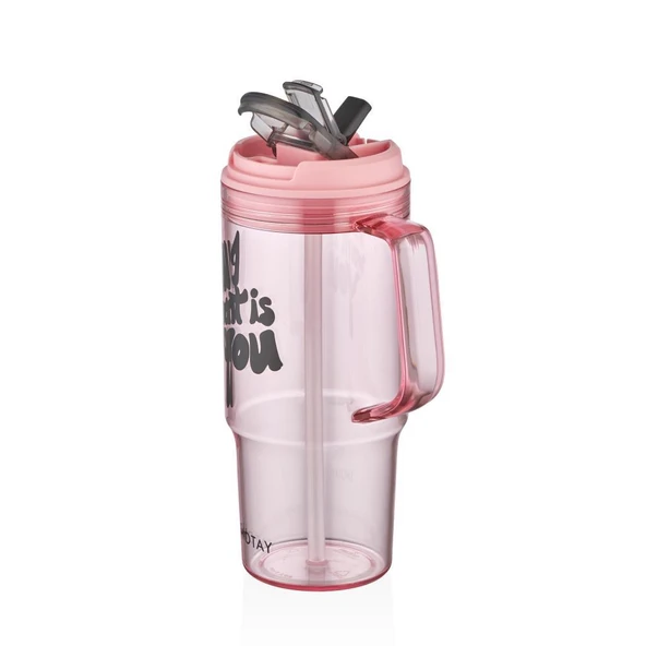 Shotay Mug Bardak 950Ml Pembe - Resim 2