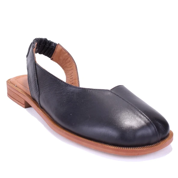 Dagoster DZA07-60216233 Siyah Günlük Ortopedik Deri Spor Kadın sandalet ürün görseli 1