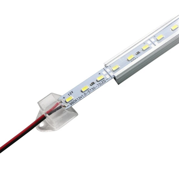 Digielektro Kasalı Şeffaf Kapaklı Grow LED 12V 5630 Full Spectrum Bitki Yetiştirme Ledi 50CM ürün görseli 1
