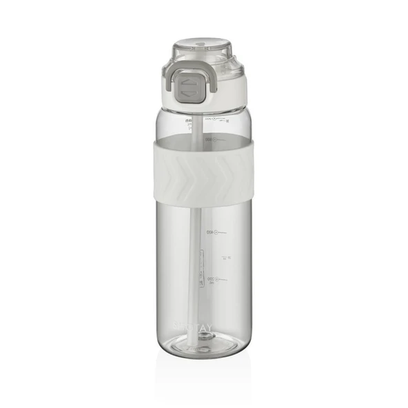 Shotay Direction Su Matarası Tritan Beyaz 1000Ml ürün görseli 1