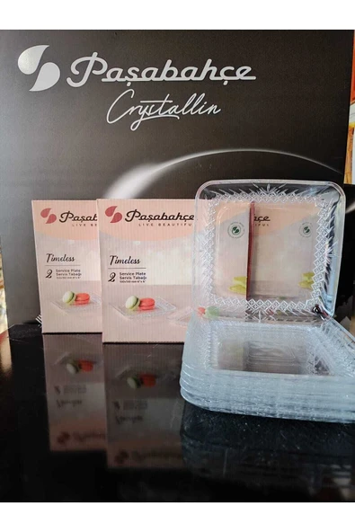 Paşabahçe timeless pasta tabak - 6 lı pasta tatlı sunum tabağı ürün görseli 1