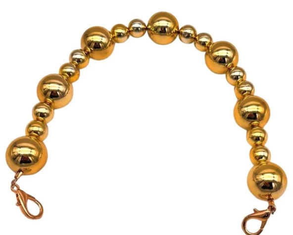 Çanta Aksesuar 38 cm Gold  Çanta Sapı Light Gold Metalli ürün görseli 1