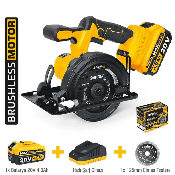 SGS5540 - 20 Volt 4 Amper 125mm Akülü Mermer Granit Fayans Makinası ürün görseli 1
