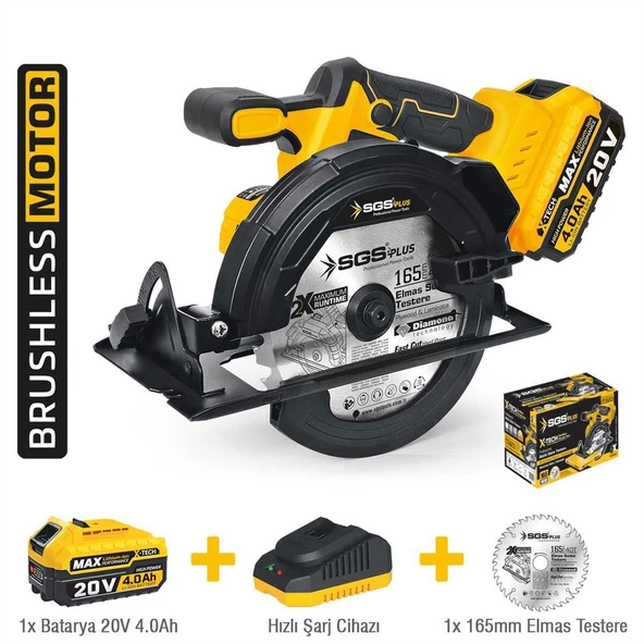 SGS5541 - 165mm Akülü Sunta Kesme Makinası 20 Volt 4 Amper ürün görseli 1