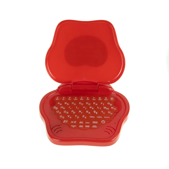 Oyuncak Mini Laptop Eğitici Öğretici Bilgisayarım Türkçe Kırmızı ürün görseli 1