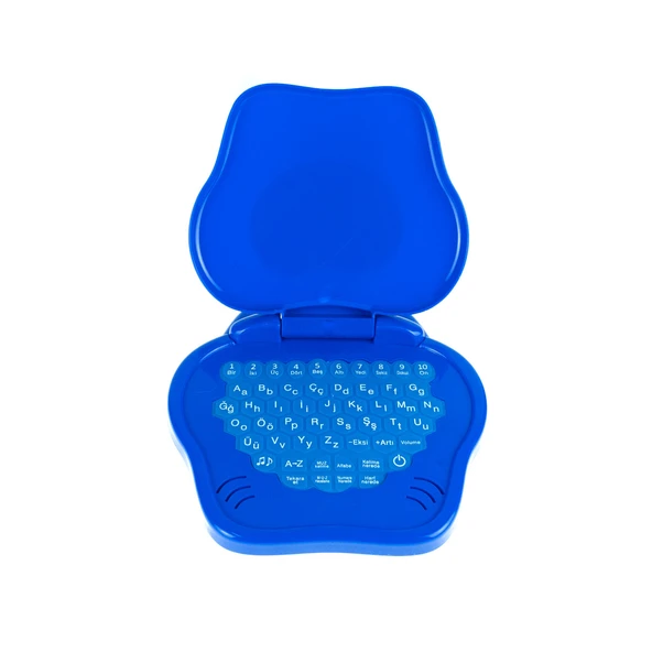 Oyuncak Mini Laptop Eğitici Öğretici Bilgisayarım Türkçe Mavi ürün görseli 1