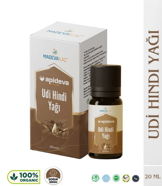 UDİ HİNDİ YAĞI SOĞUK SIKIM %100 SAF 20ml Apideva ürün görseli 1