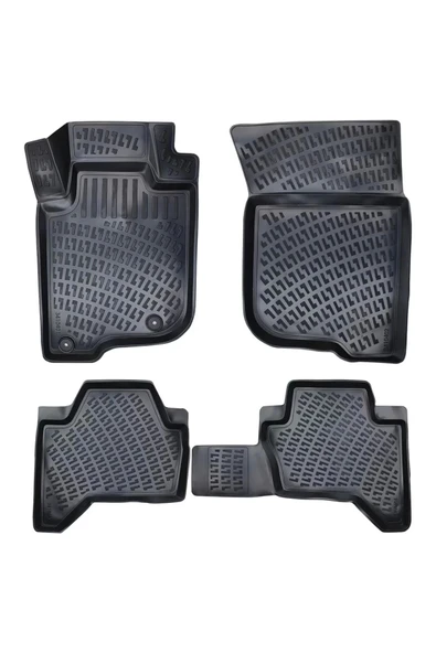 Fiat Fiorino PANELVAN (2 Parça) 2007 Sonrası 3D Siyah Kokusuz Havuzlu Paspas Takımı Uyumlu ürün görseli 1