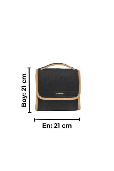 Mini Araç Bagaj Çantası Araba Bagaj Organizer Bagaj Düzenleyici Çanta Oto Bagaj Düzenleyici Krem ürün görseli 1